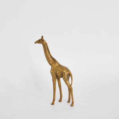 Nubian Giraffe Sculpture Small Gold
