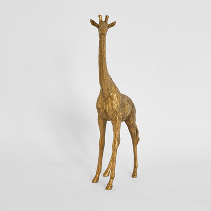 Nubian Giraffe Sculpture Large Gold