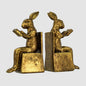 Hare Bookends Gold