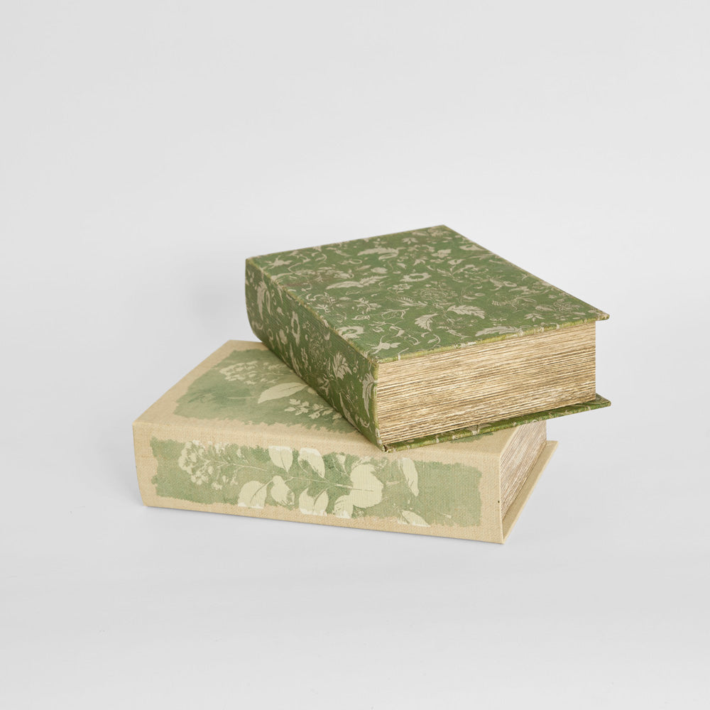 Decorative Book Box Light Green