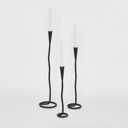 Mordan Forged Iron Candle Holder