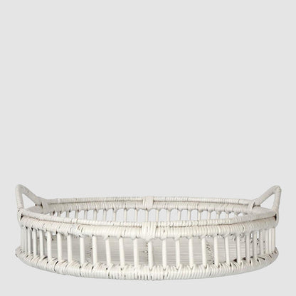 Trays Rattan Bahama White