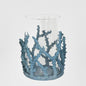 Coral Candle Holder Large Blue