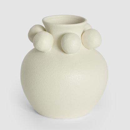 Tiki Round Vase Small White 20cm