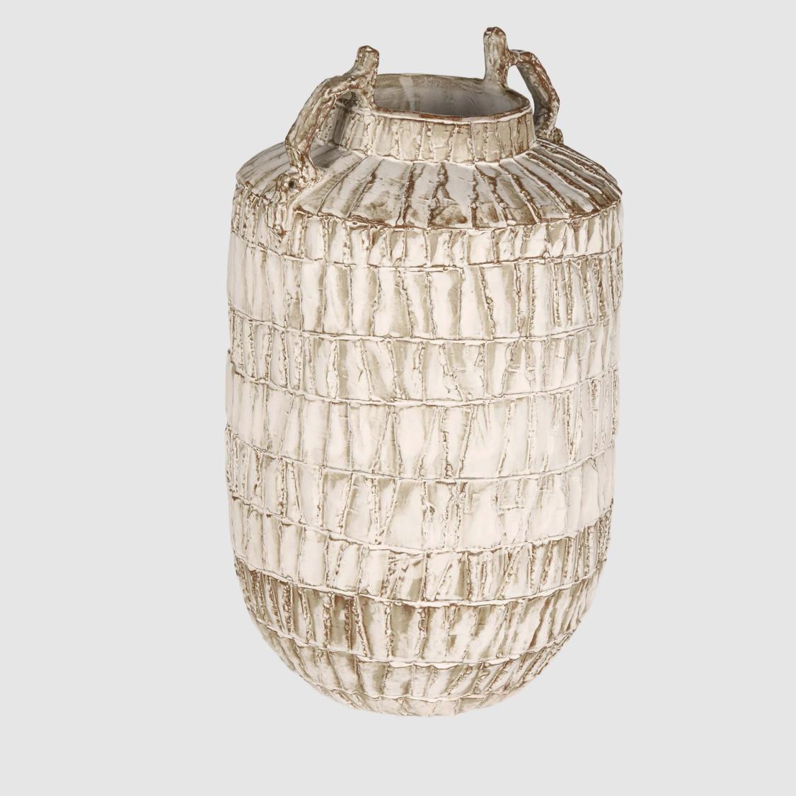 Slate Vase Off White