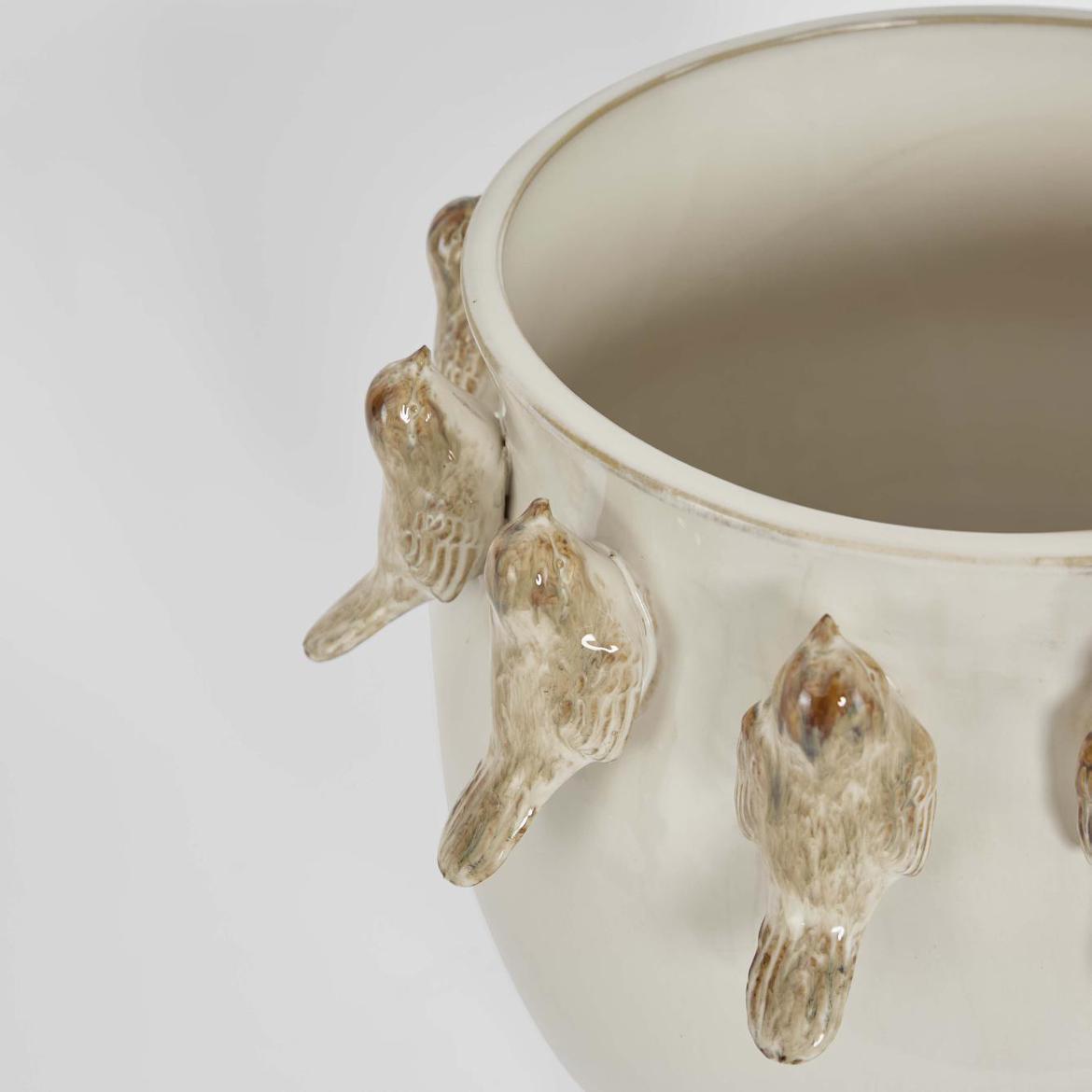 Bird Vase White