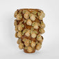 Pear Tall Vase Brown & Cream