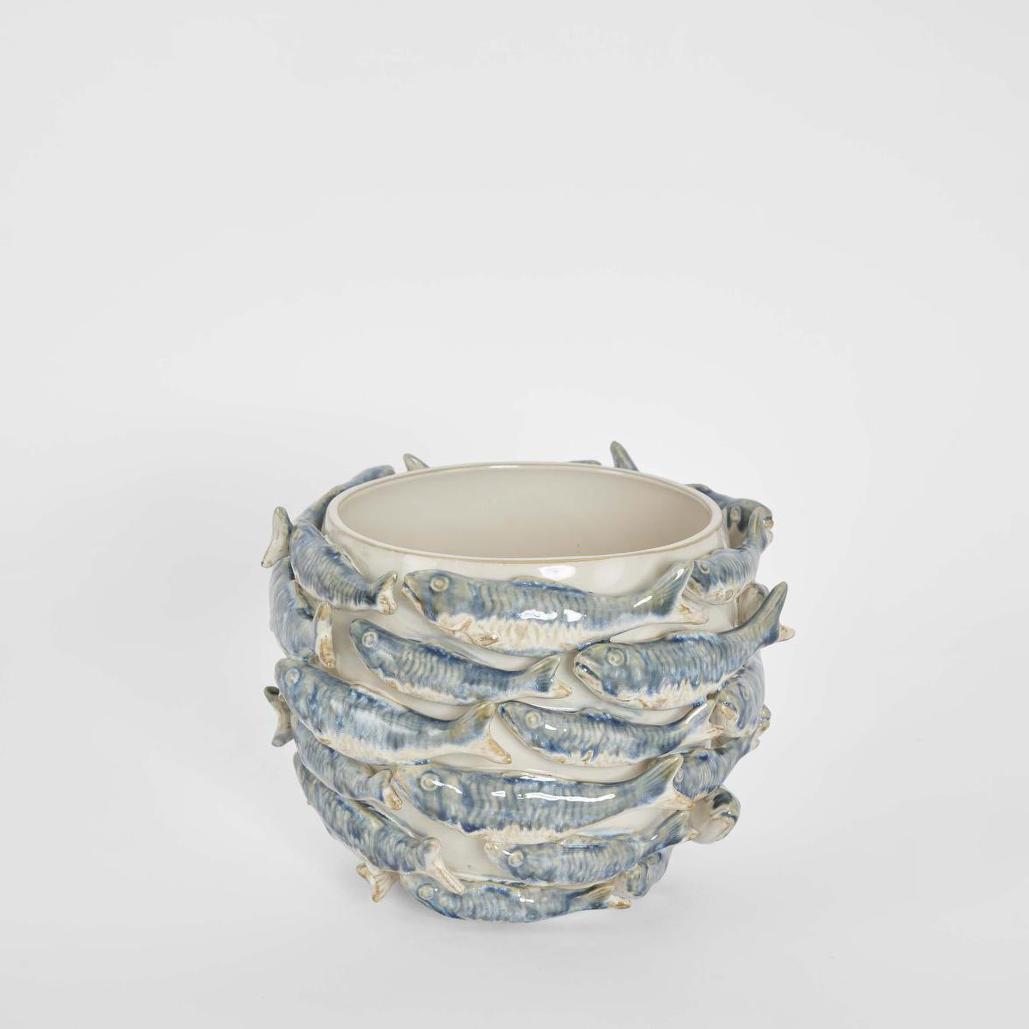 Reef Small Vase Blue & White