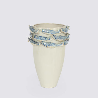 Reef Minimal Vase Blue & White