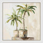 Sunlit Palms Wall Art 82.5 x 82.5cm