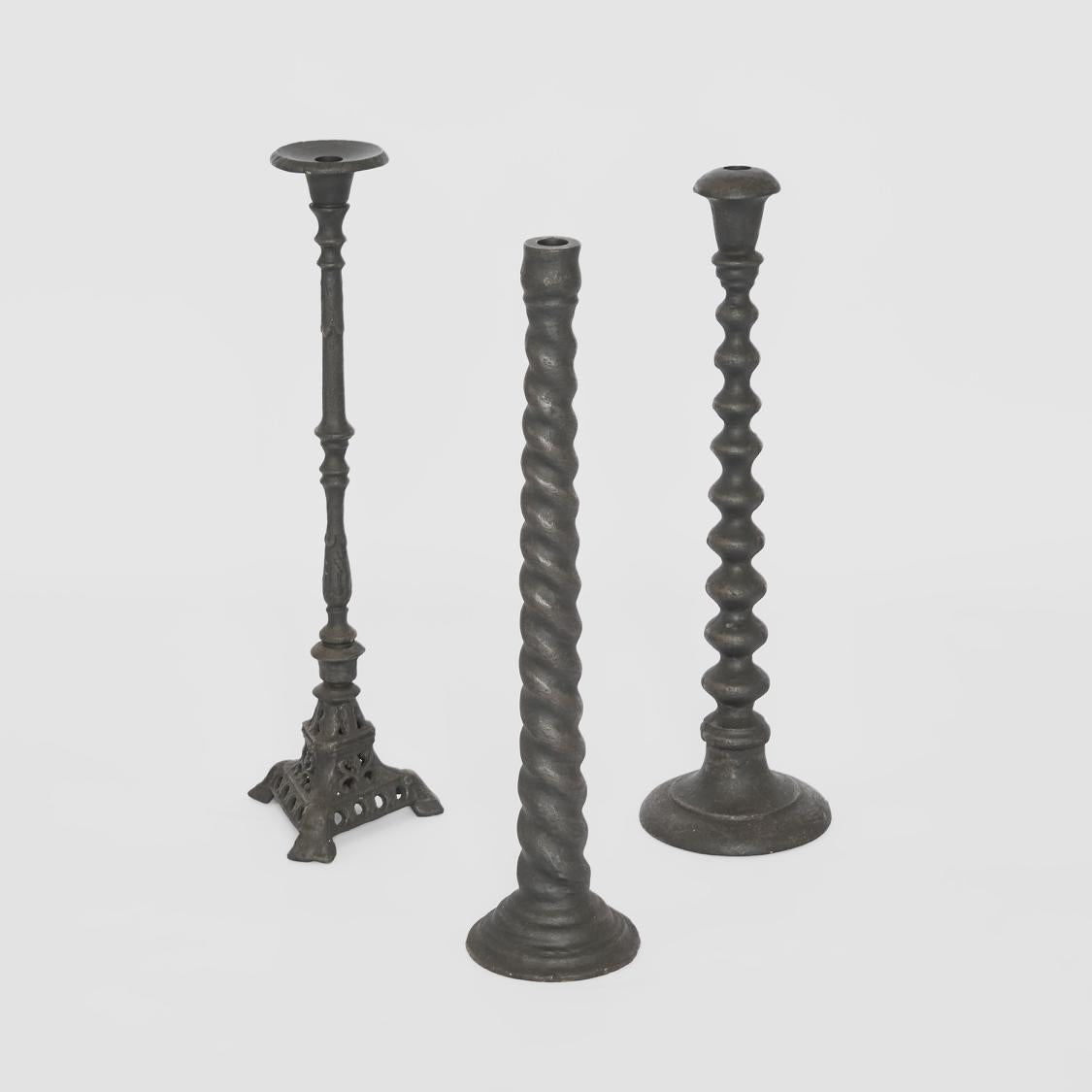 Ariel Cast Iron Candle Holder