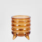 Ripple Tealight Holder Small Burnt Umber 6 pcs