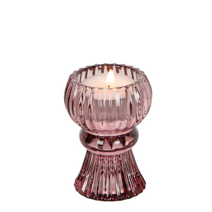 Salene Tealight & Candle Holder Pink 6 pcs