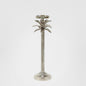 Raffles Palm Candle Stick Silver Medium