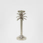 Raffles Palm Candle Stick Silver Small