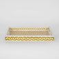 Mina Bone Inlay Tray Mustard/White