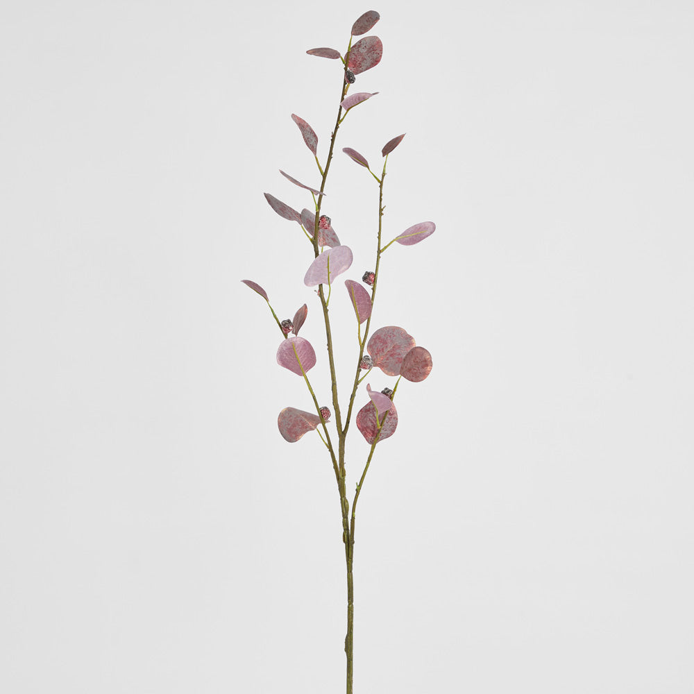 Eucalyptus leaf Spray Burgundy 90cm 6 pcs