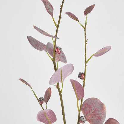 Eucalyptus leaf Spray Burgundy 90cm 6 pcs