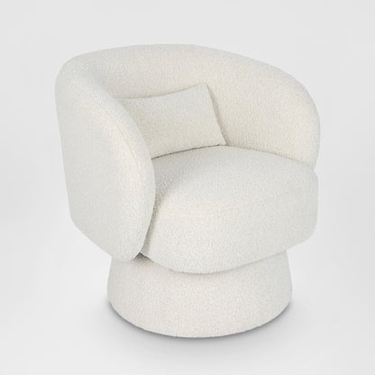 Selena Swivel Chair Vanilla Boucle