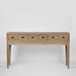 Columbus Oak 6 Drawer Console Hall Table