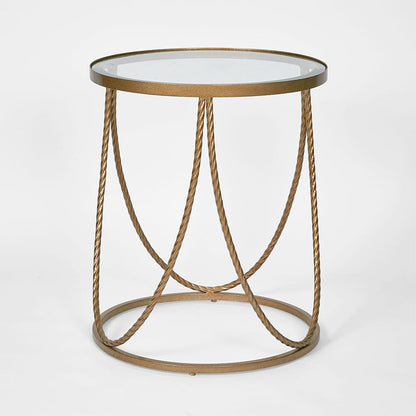 Palais Round Side Table Gold