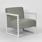 Bobbin Oak ArmChair White/Seafoam