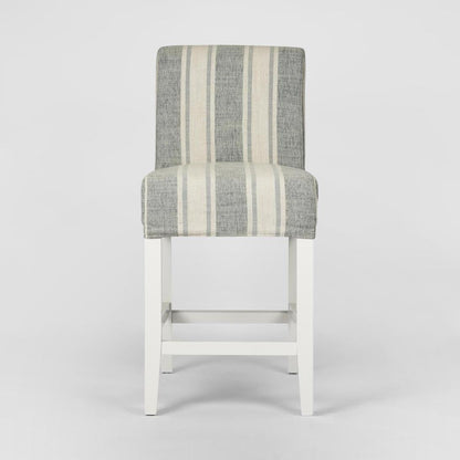 Slip Cover Only - Ville Blue/White Stripe (Counter Stool)