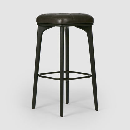 Carlton Leather Bar Stool Black