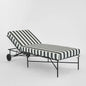 Sheffield Sunlounge Outdoor with B/W Stripe Cushion
