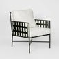 Sheffield Arm Chair Outdoor White Cushions