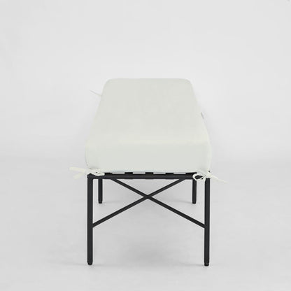 Sheffield Bench Outdoor with White Cushion
