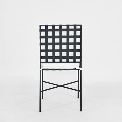 Sheffield Dining Chair Outdoor with White Cushion