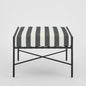 Sheffield Ottoman Outdoor B/W Stripe Cushion