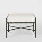 Sheffield Ottoman Outdoor White Cushion