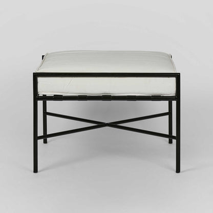 Sheffield Ottoman Outdoor White Cushion