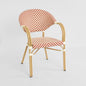 Cannes Outdoor Aluminium Armchair Red & White