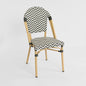 Cannes Outdoor Aluminium Chair Black & White