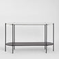 The James Marble Console Large Black/White
