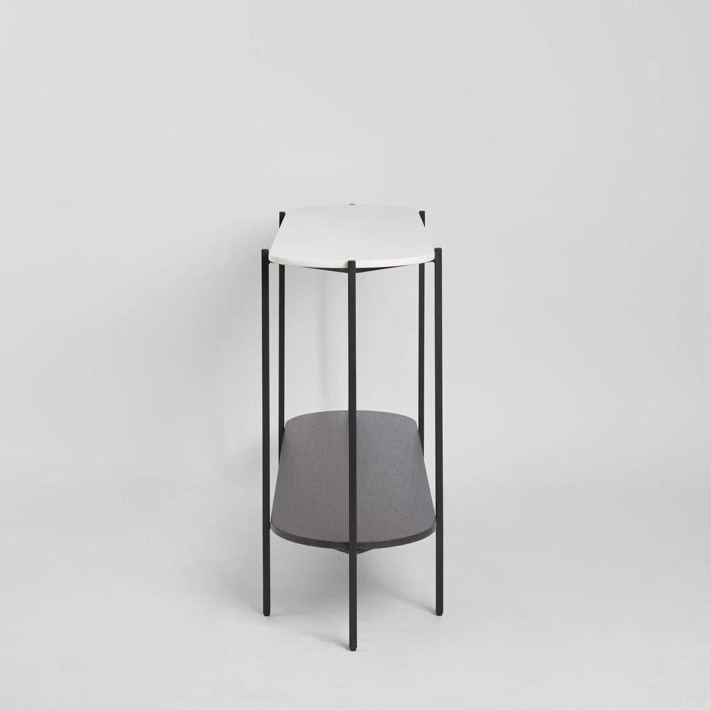 The James Marble Console Large Black/White