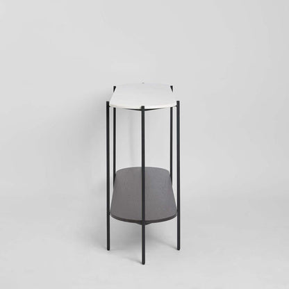 The James Marble Console Large Black/White