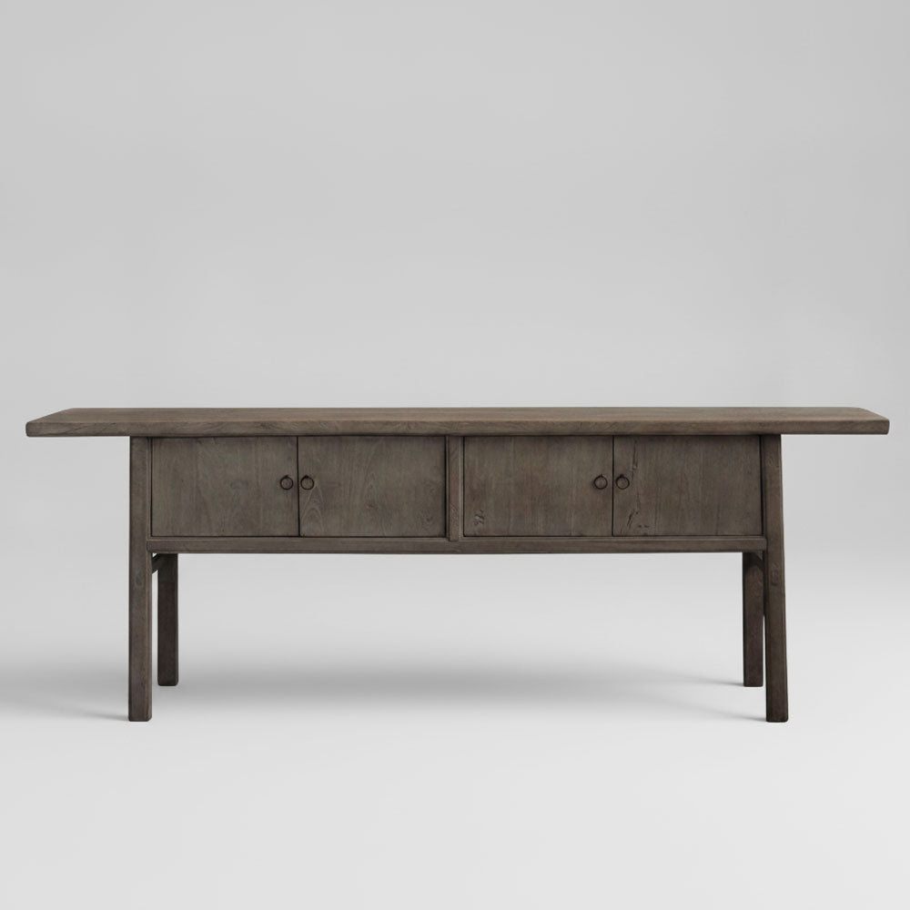 Henan Fruit Wood 130 Year Old Wooden 4 Door Console