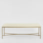 Palais Bench Gold & Linen