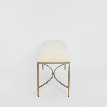 Palais Bench Gold & Linen