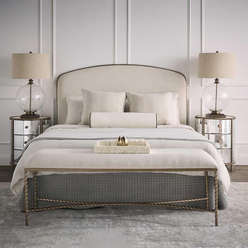 Palais Bedside 3 Drawer Mirror & Gold