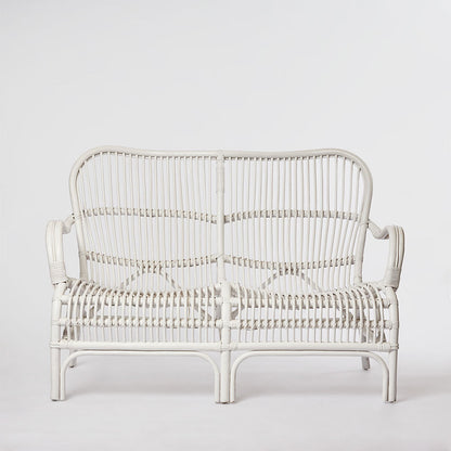 Seville Rattan Two Seater White