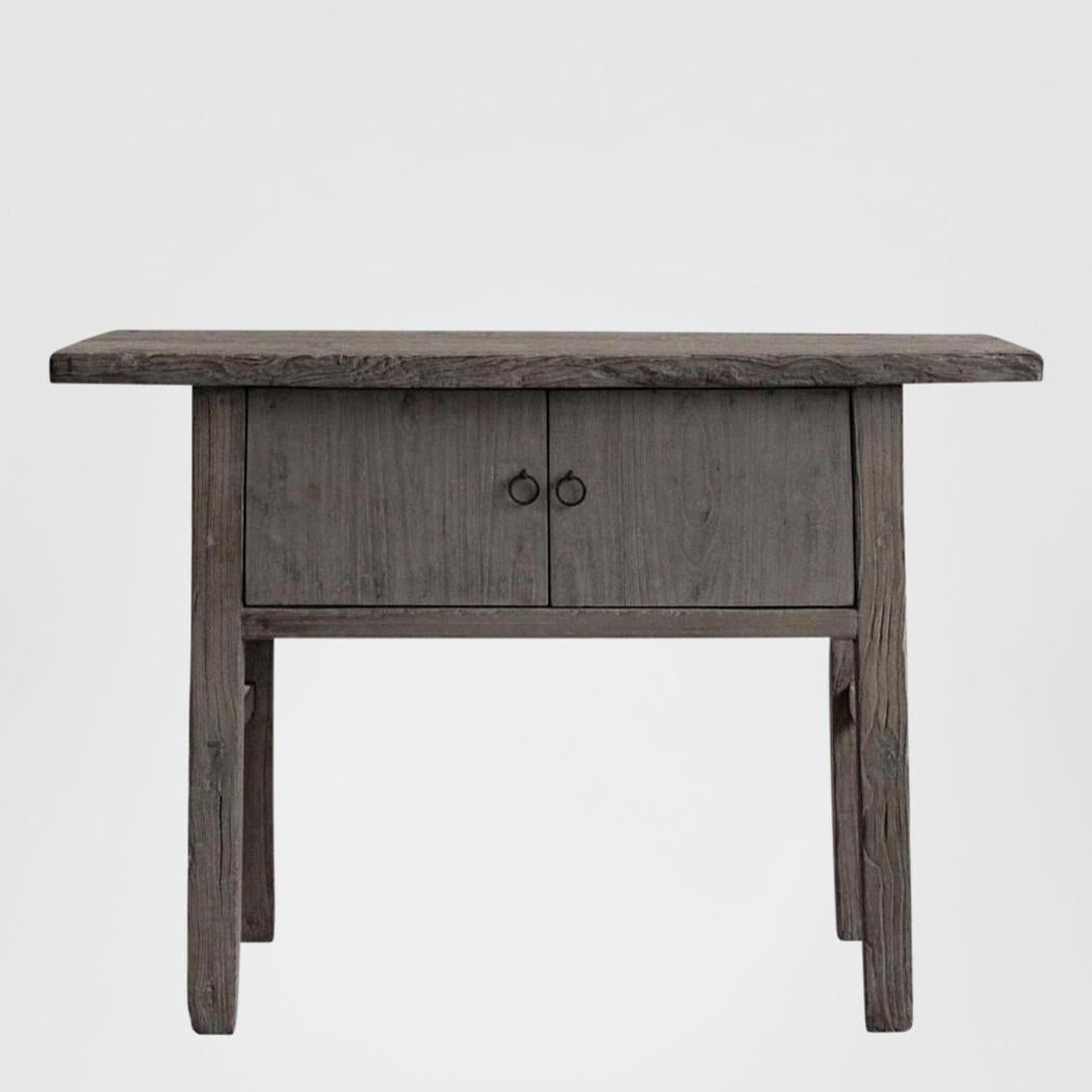 Shanxi Elm 130 Year Wooden Side Table No. 10