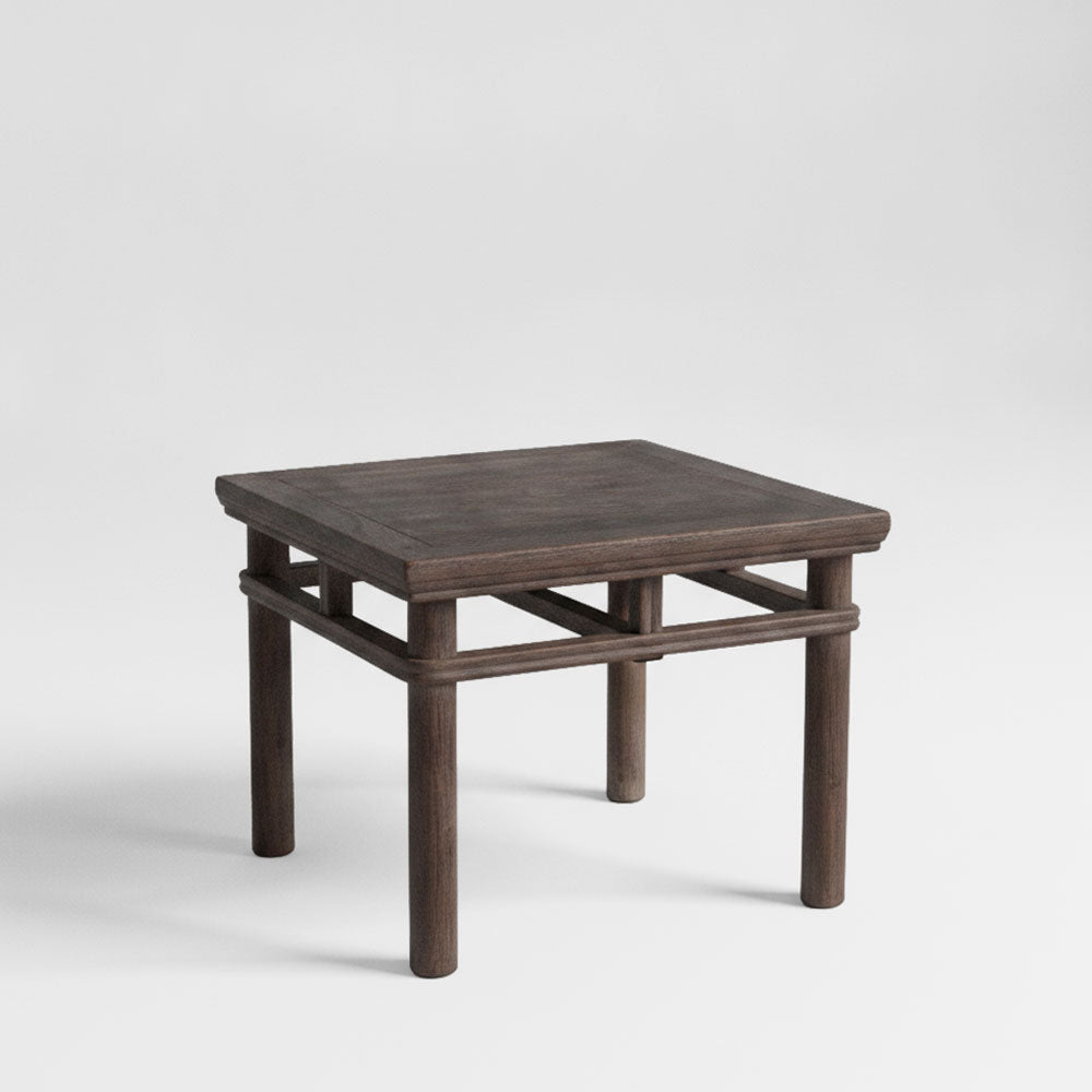 120 Years Old Elm Wood Side Table