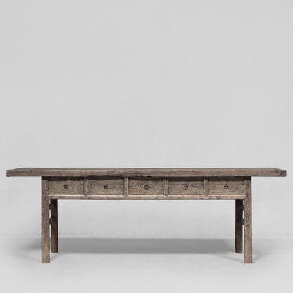 Shanxi 244cm Console Table with Drawers 130 Years Old
