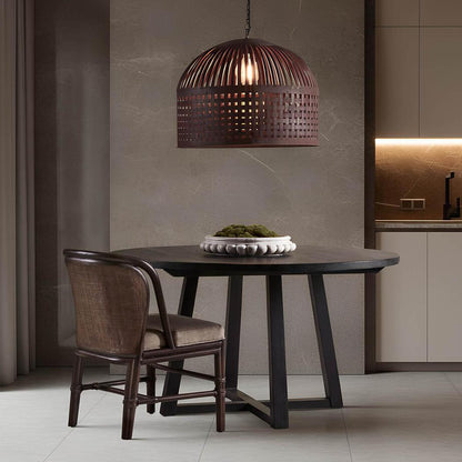 Denver Oak Dining Table Black 140cm