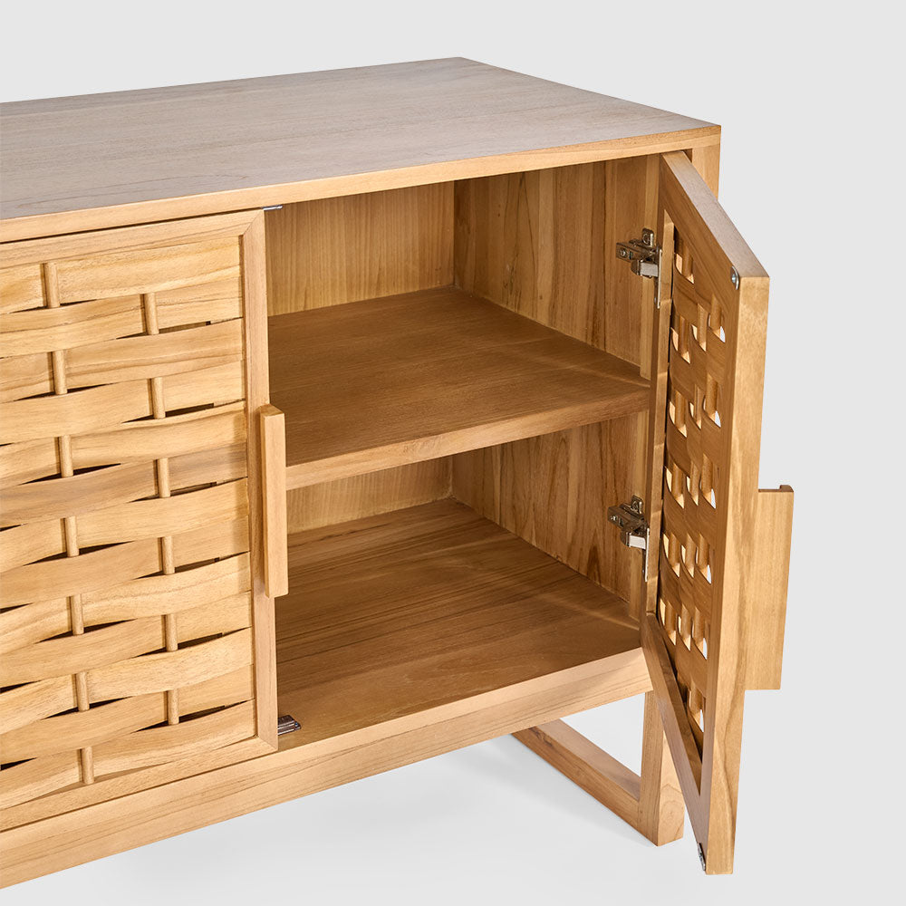 Weave Buffet Base Natural